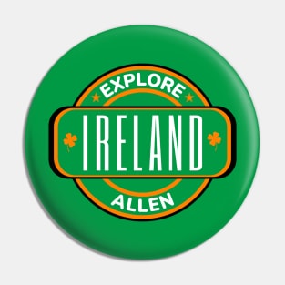 Allen, Ireland - Irish Town Pin