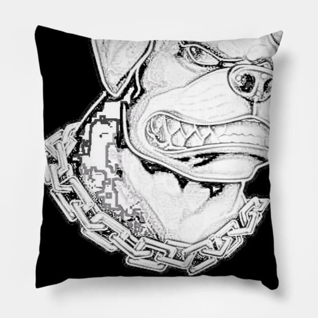 Angry dog Pillow by Genio01