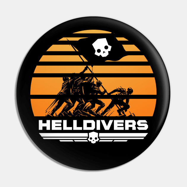 HELLDIVERS FLAG Pin by jorgejebraws