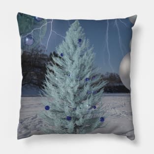 Christmas Tree Surreal Art Pillow