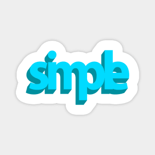 Simple (3D blue) Magnet