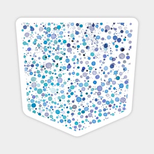 Pocket - FIREFLIES DOTS BLUE Magnet