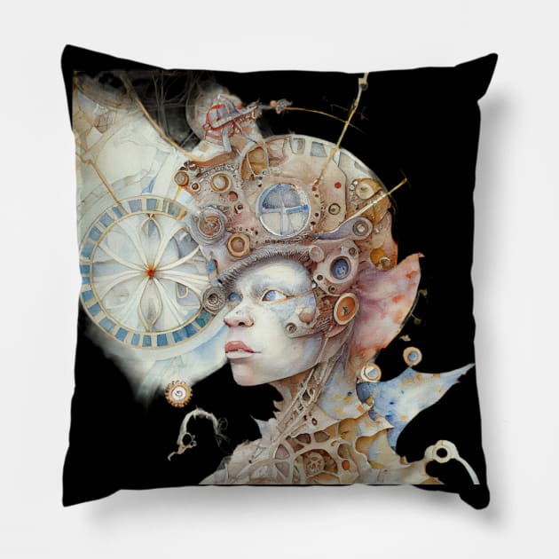 Steampunk Humanoid Pillow by tfortwo