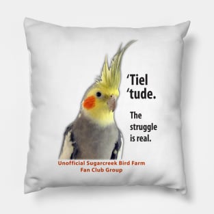 Cockatiel 2 - black type Pillow