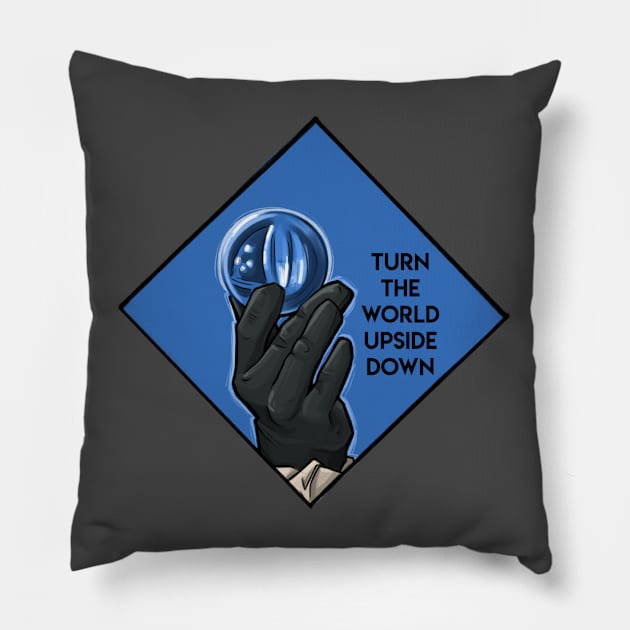Turn the World Upside Down Pillow by KHallion