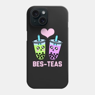 Funny Boba Tea Matching Couple Bubble Tea Besties Phone Case