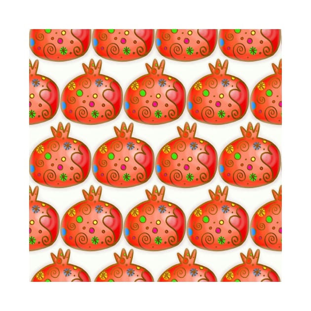 Pomegranate Pattern by FoodPatterns