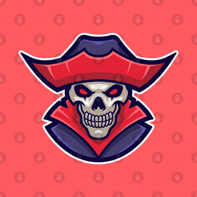 Pirate skull by mightyfire