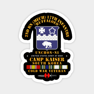 2nd Bn (M) 17th Infantry 7th ID - Camp Kaiser Korea - Unchon-Ni Magnet