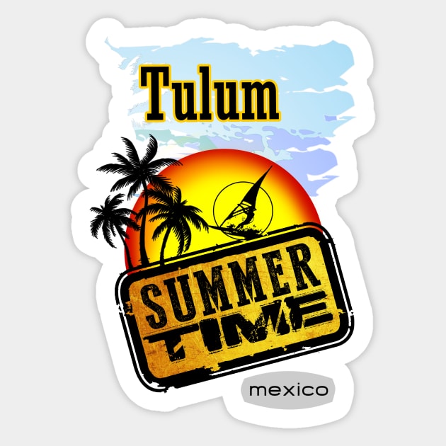 Tulum, Mexico - Beach - Sticker | TeePublic