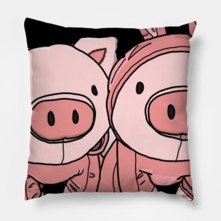 pigs lovers Pillow