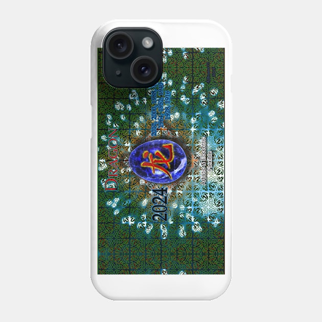 Zodi-Egg Dragon with background v1 Phone Case by ajbruner77