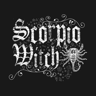 Scorpio Zodiac sign Witch craft vintage distressed Horoscope T-Shirt