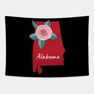 Alabama State Flower Camellia Tapestry