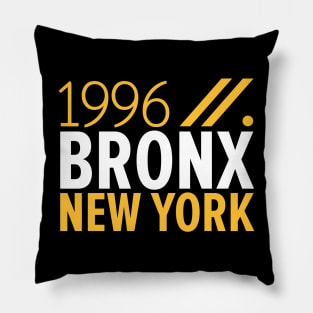 Bronx NY Birth Year Collection - Represent Your Roots 1996 in Style Pillow