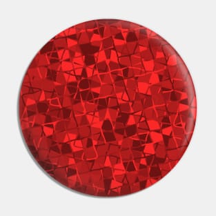 Grid Square Mosaic Pattern (Red) Pin