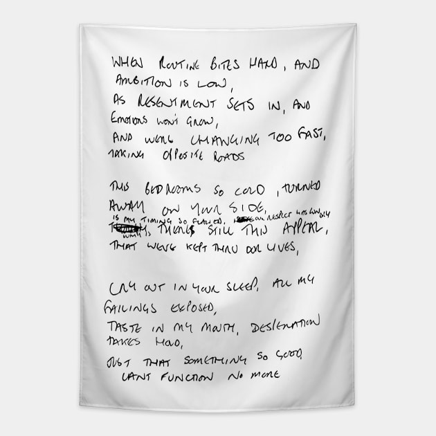 Love Will Tear Us Apart Lyrics Tapestry by unknown_pleasures