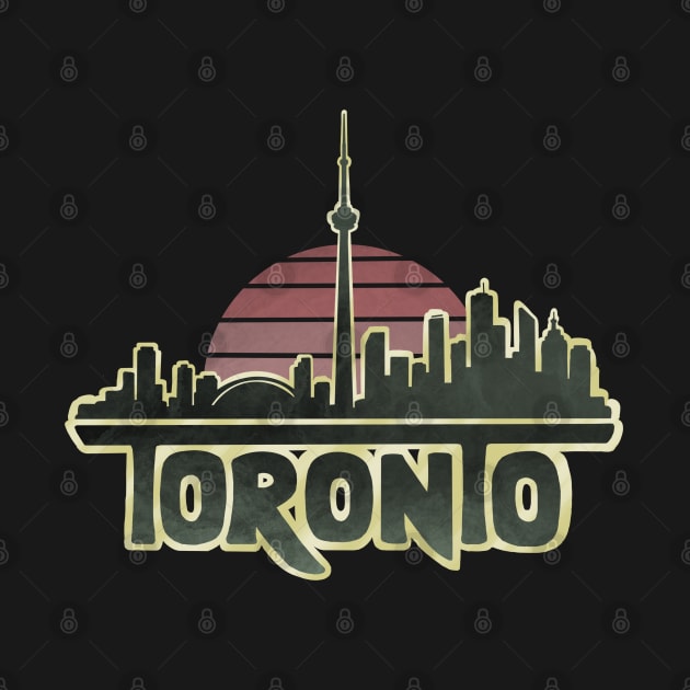 Retro Toronto Skyline by Tanimator