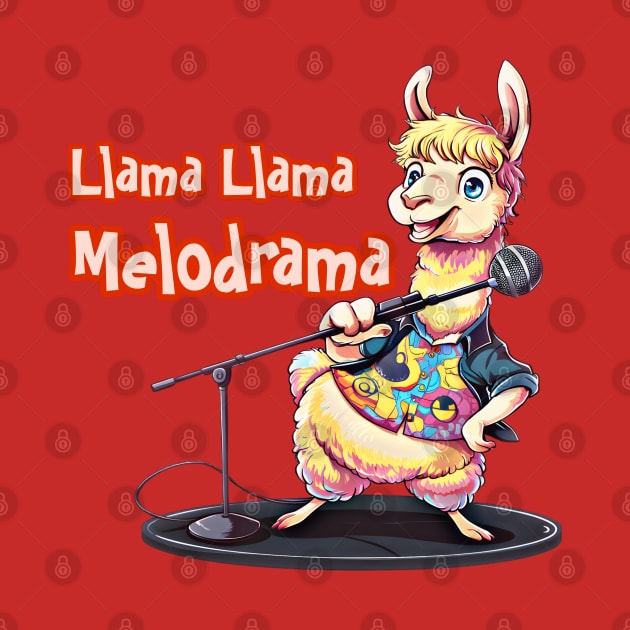 "Showstopper Llama - The Singing Sensation Illustration" by WEARWORLD