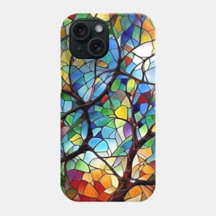 Stained Glass Tree Phone Case