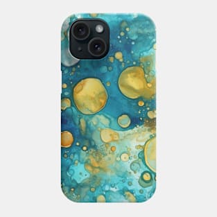 Abstract oil and water mix background Phone Case