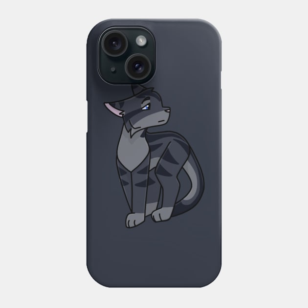 Blue Cat Phone Case by ceolsonart