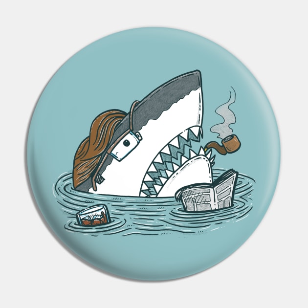 The Dad Shark Pin by nickv47