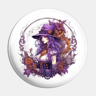 Steampunk Witch #2 Pin