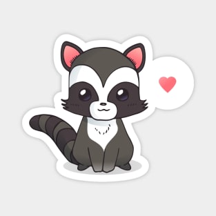 Cute Raccoon Magnet