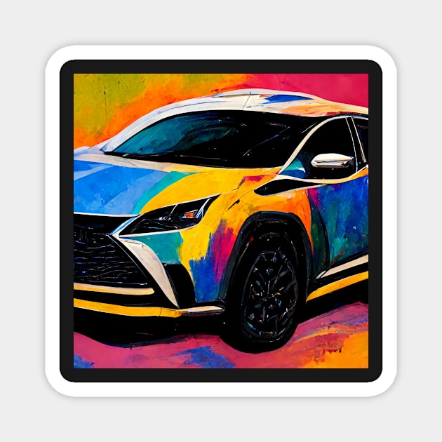 Colorfull NX Car Painting Magnet by DarkAgeArt