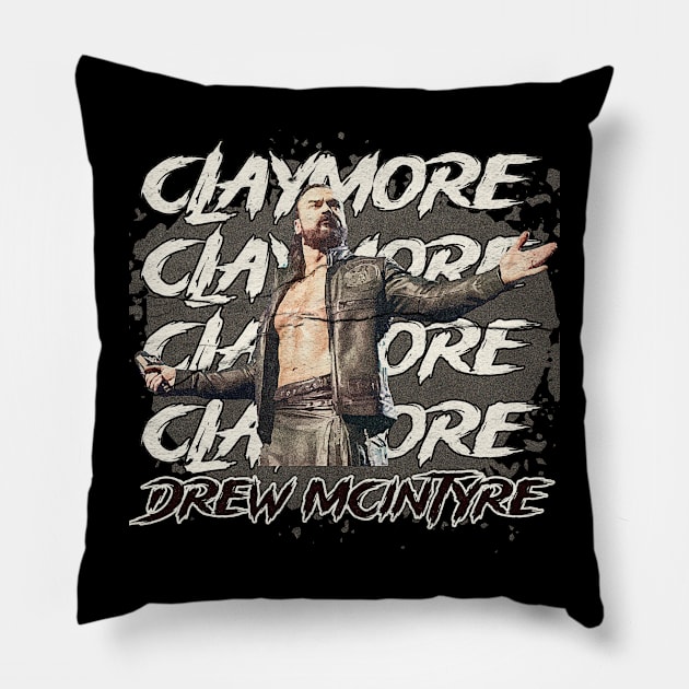 Drew Mcintyre Claymore Pillow by Kaine Ability