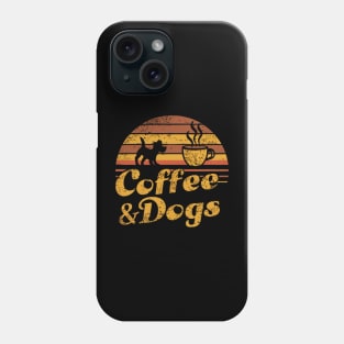 Coffee and dogs Phone Case