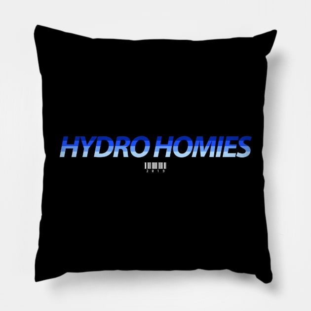 Hydro Homies White Bars Pillow by felixbunny