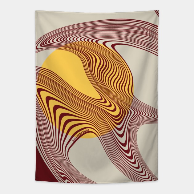 Sun Waves | Artwork by Julia Healy Tapestry by juliahealydesign