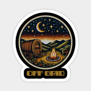 Off grid nomad wagon Magnet