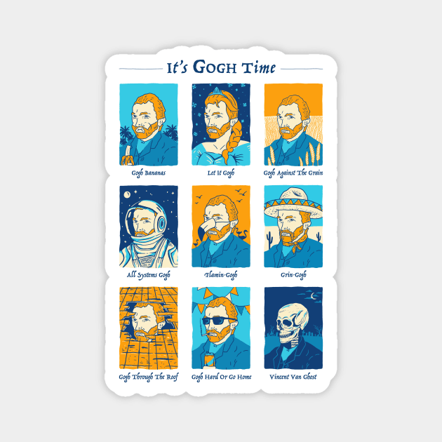 It's Gogh Time Magnet by dumbshirts