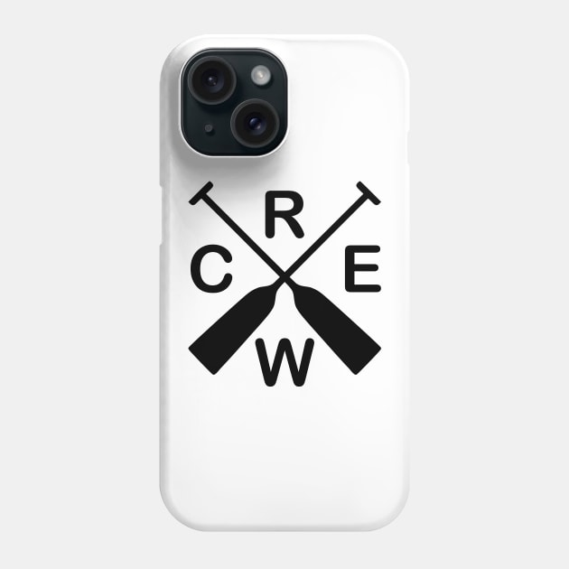 Crossed Paddles Crew Team Squad Watersports Phone Case by Shirtbubble