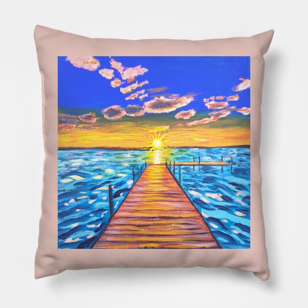 Sunset Chaser Pillow by JulieWestmore