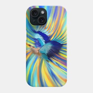 Indian Roller Bird Vortex Sky Painting Phone Case