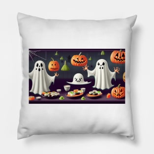 A Ghostly Feast Pillow