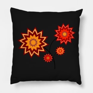 Red flowers Pillow