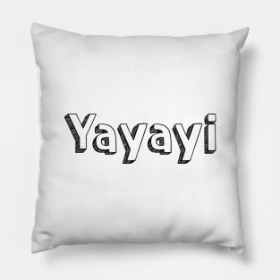 Yayayi / Typography Design Pillow