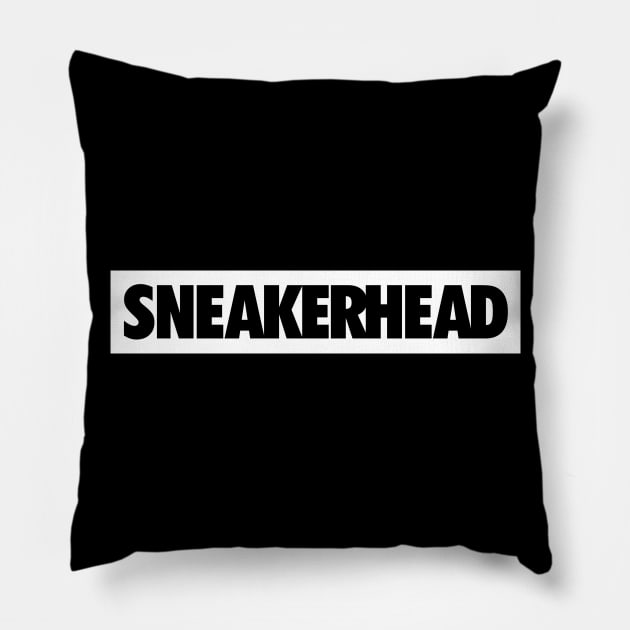 Sneakerhead Box Wht Pillow by Tee4daily