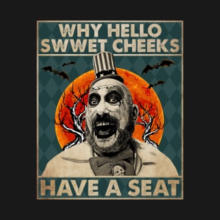 Hello Sweet Funny Men Checks Have A Seat T-Shirt