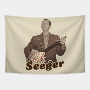 Pete Seeger ))(( Retro Folk Americana Tribute Tapestry