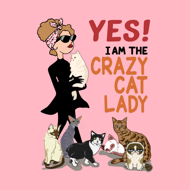 Yes! I am the crazy Cat lady - a new design for cat lovers by coinvoll