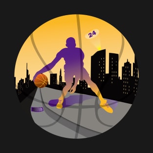 Basketball Street Baller Purple & Gold T-Shirt