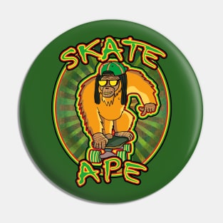 Skate Ape Pin