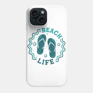 Beach Life // Fun Summer Flip Flop Badge Phone Case