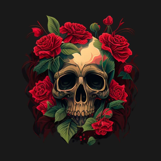 Flower skull by Crazy skull